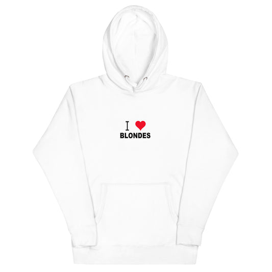 I Love Blondes Hoodie